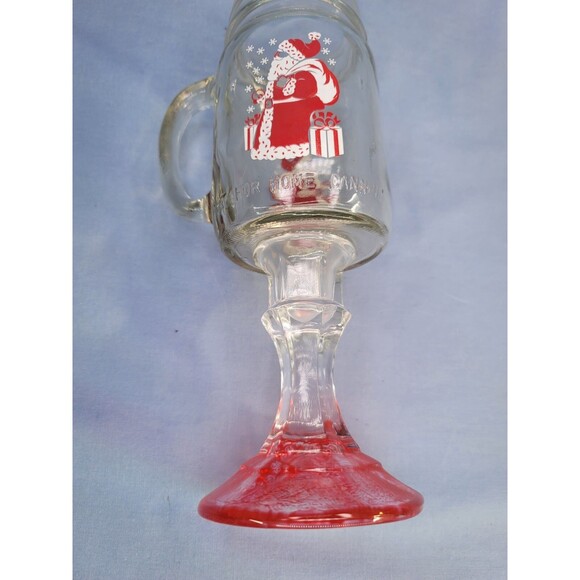 Santa Claus Country Wine Glass Christmas Mason Jar 16 oz - Picture 6 of 8